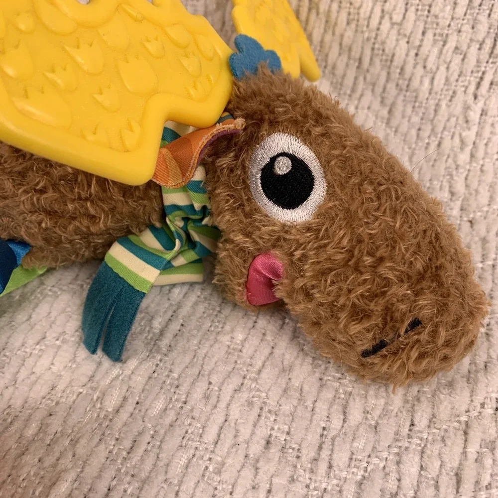 Lamaze‎ Mortimer The Moose Play And Grow Rattle Teether Squeaker Activity Toy